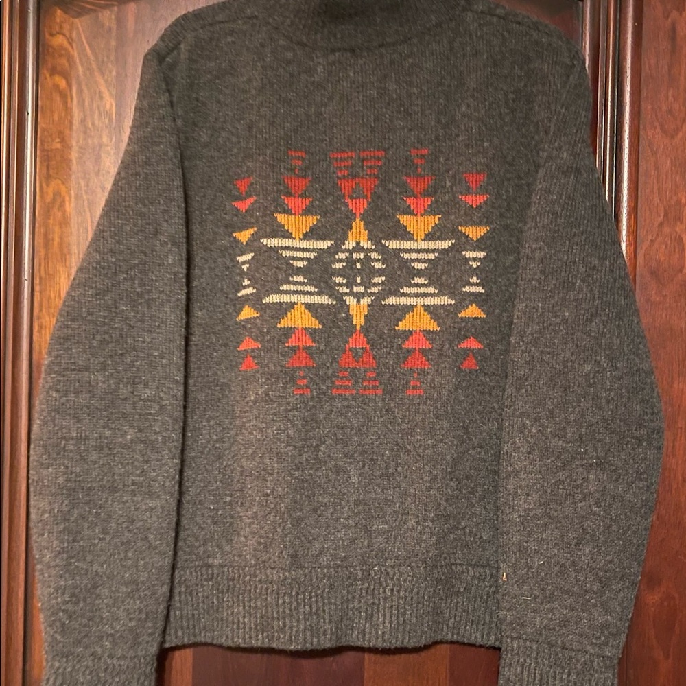 Pendleton bomber sweater XL gray